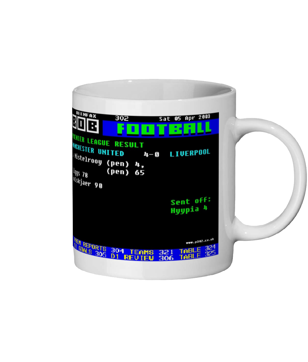 Manchester United v Liverpool 2003 Mug