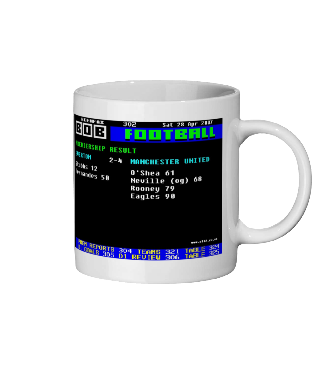 Everton v Manchester United 2007 Mug
